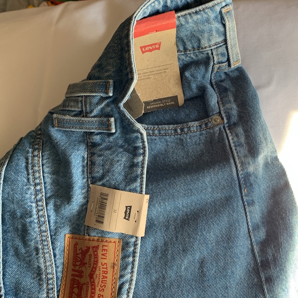 Levi's Women's Notch A-line Button Front Mini Skirt size 32 - Picture 5 of 5